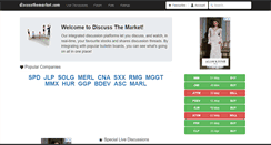 Desktop Screenshot of discussthemarket.com